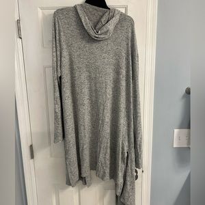 Long Auburn Hooded Duster